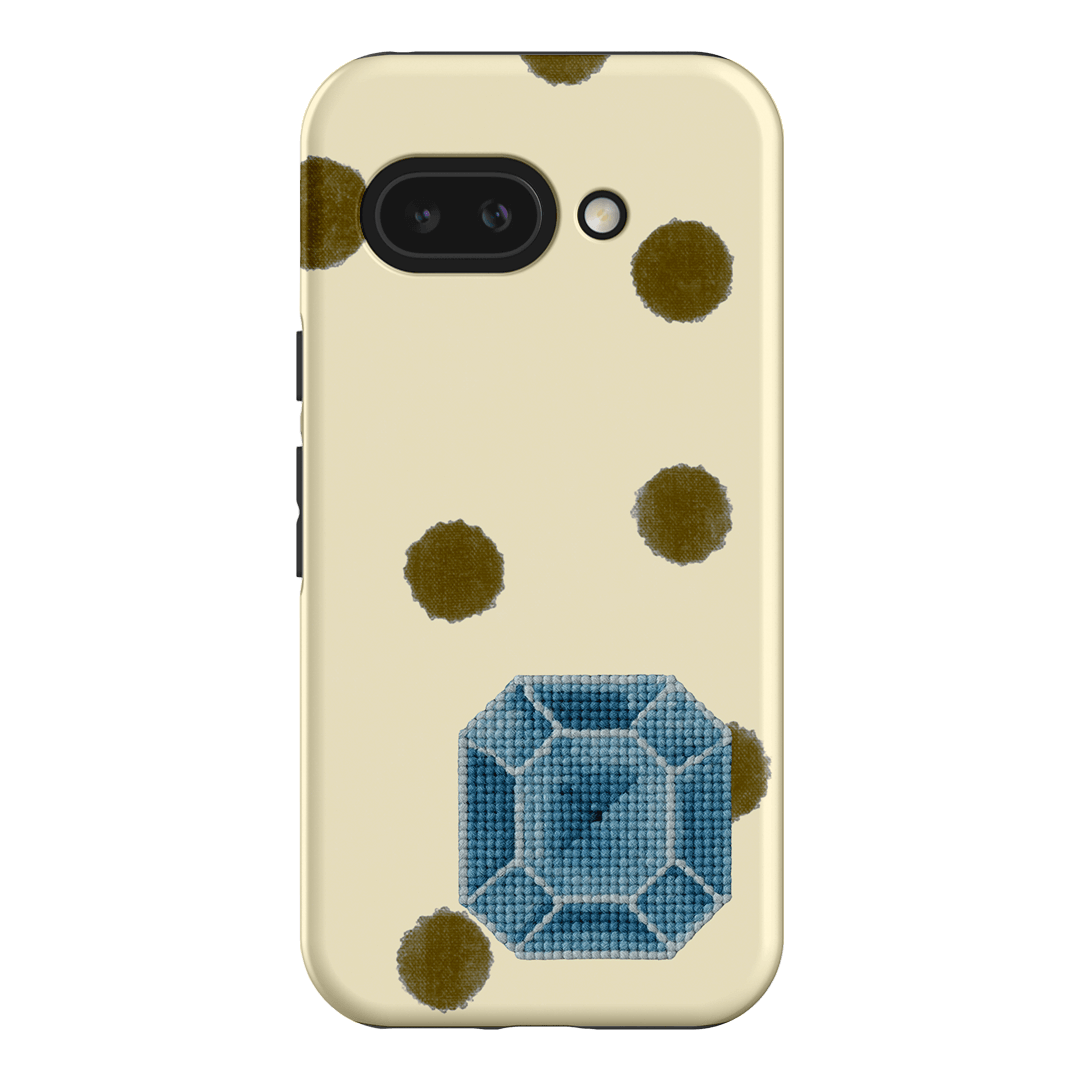 March Aquamarine Printed Phone Cases Google Pixel 9A / Armoured by Joiana - The Dairy