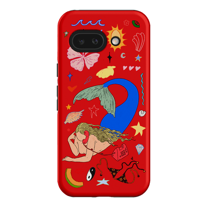 Mermaid Salad Scarlet Printed Phone Cases Google Pixel 9A / Armoured by Easty Beasty - The Dairy