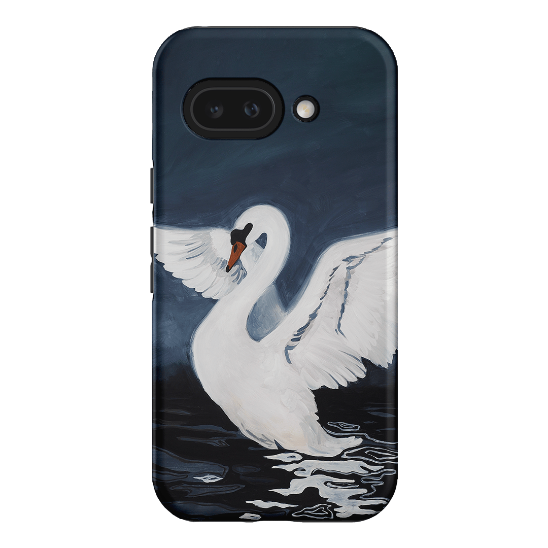 Midnight Swan Printed Phone Cases Google Pixel 9A / Armoured by Lisa Hu - The Dairy