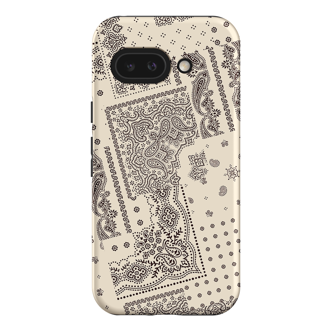 Paisley Ecru Printed Phone Cases Google Pixel 9A / Armoured by The Dairy - The Dairy