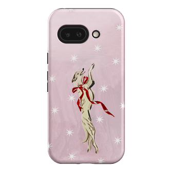 Pink Bow Hound Printed Phone Cases Google Pixel 9A / Armoured by Lisa Hu - The Dairy