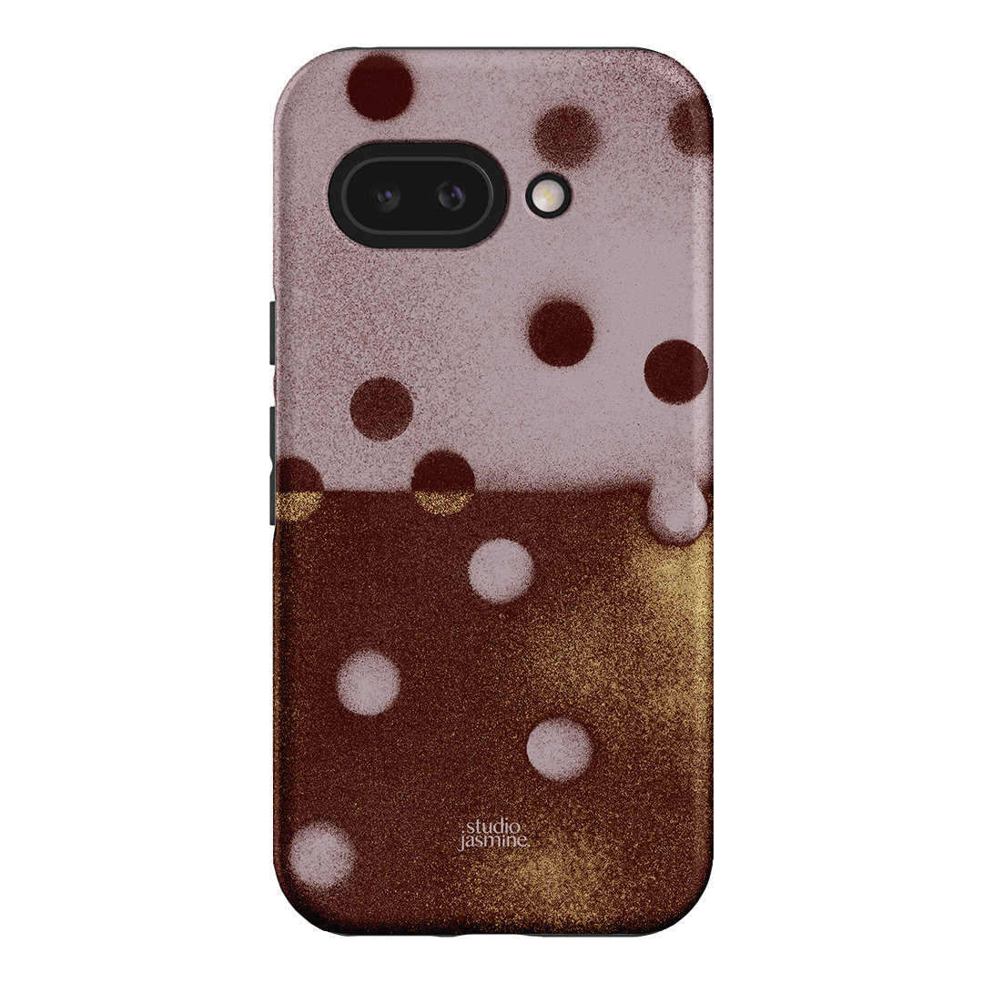 Rust Polka Dot Printed Phone Cases Google Pixel 9A / Armoured by Jasmine Dowling - The Dairy