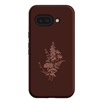 Wildflowers Mocha Printed Phone Cases Google Pixel 9A / Armoured by Typoflora - The Dairy