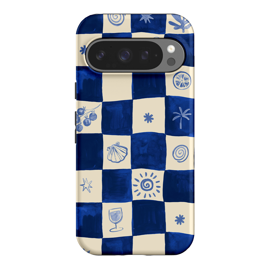 Afternoon Mezze Azure Printed Phone Cases Google Pixel 9 Pro / Armoured by Charlie Taylor - The Dairy