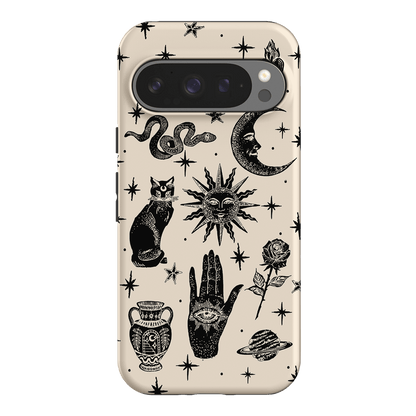 Astro Flash Beige Printed Phone Cases Google Pixel 9 Pro / Armoured by Veronica Tucker - The Dairy