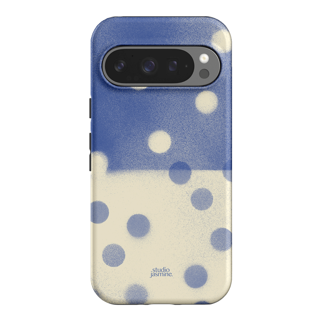 Bleu Polka Dot Printed Phone Cases Google Pixel 9 Pro / Armoured by Jasmine Dowling - The Dairy