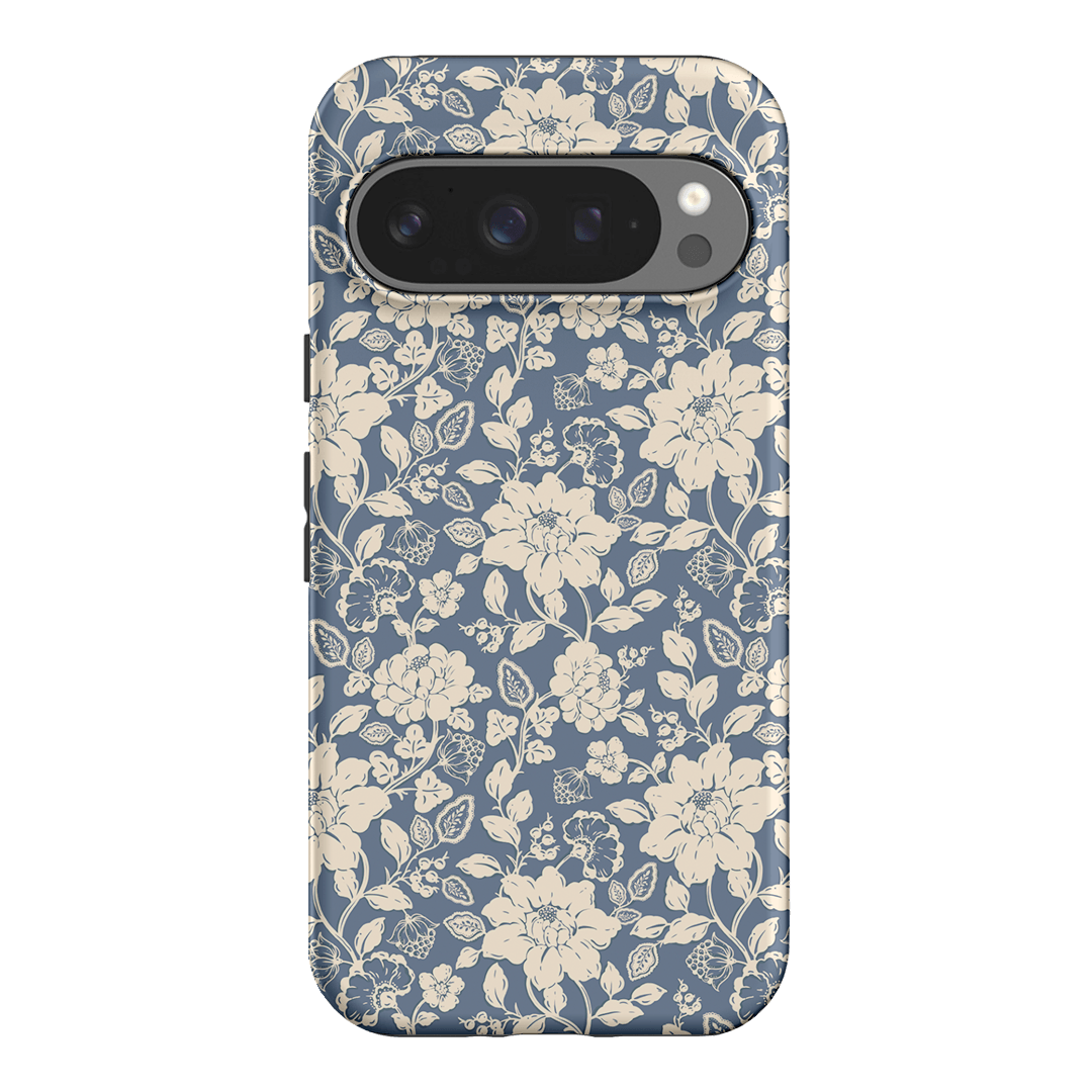 Blue Garden Printed Phone Cases Google Pixel 9 Pro / Armoured by Kasiags Art - The Dairy