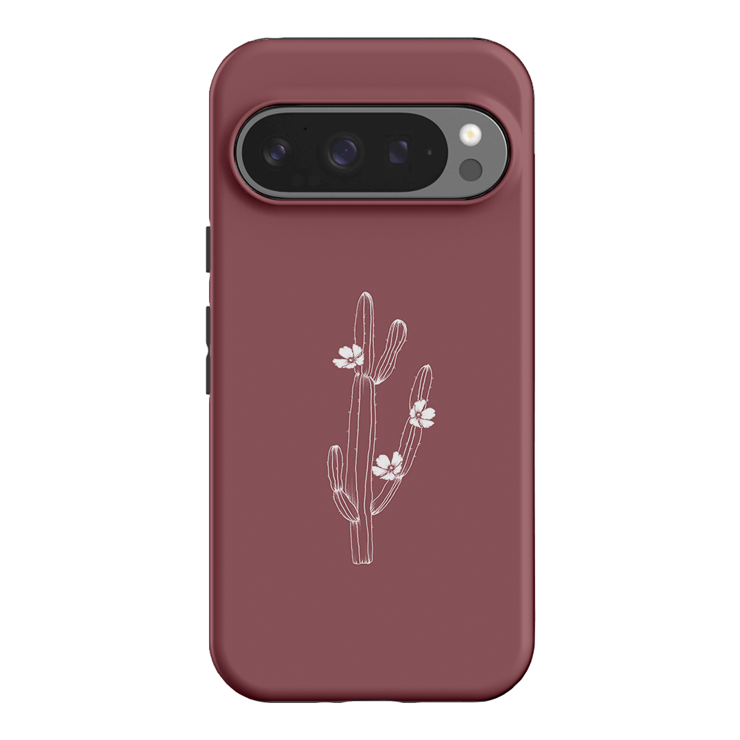 Cactus Flower Printed Phone Cases Google Pixel 9 Pro / Armoured by Typoflora - The Dairy