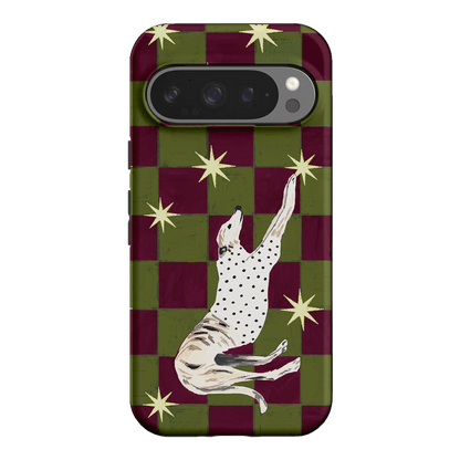 Check Greyhound Green Printed Phone Cases Google Pixel 9 Pro / Armoured by Lisa Hu - The Dairy