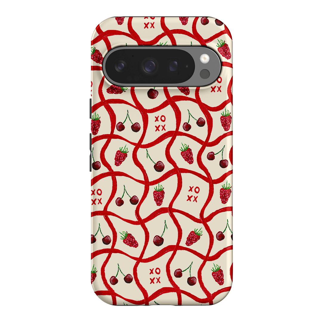 Cherries & Berries Printed Phone Cases Google Pixel 9 Pro / Armoured by BG. Studio - The Dairy