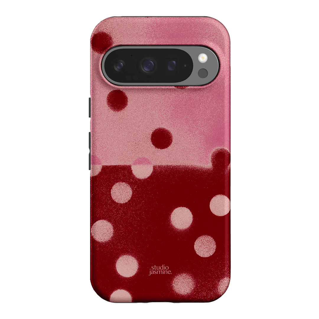 Cherry Polka Dot Printed Phone Cases Google Pixel 9 Pro / Armoured by Jasmine Dowling - The Dairy