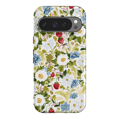 Garden Strawberries Printed Phone Cases Google Pixel 9 Pro / Armoured by Ellie Mae - The Dairy