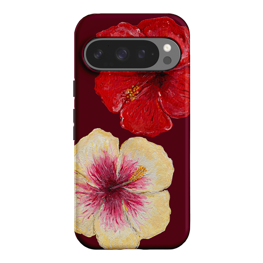 Hibiscus Flower Printed Phone Cases Google Pixel 9 Pro / Armoured by BG. Studio - The Dairy