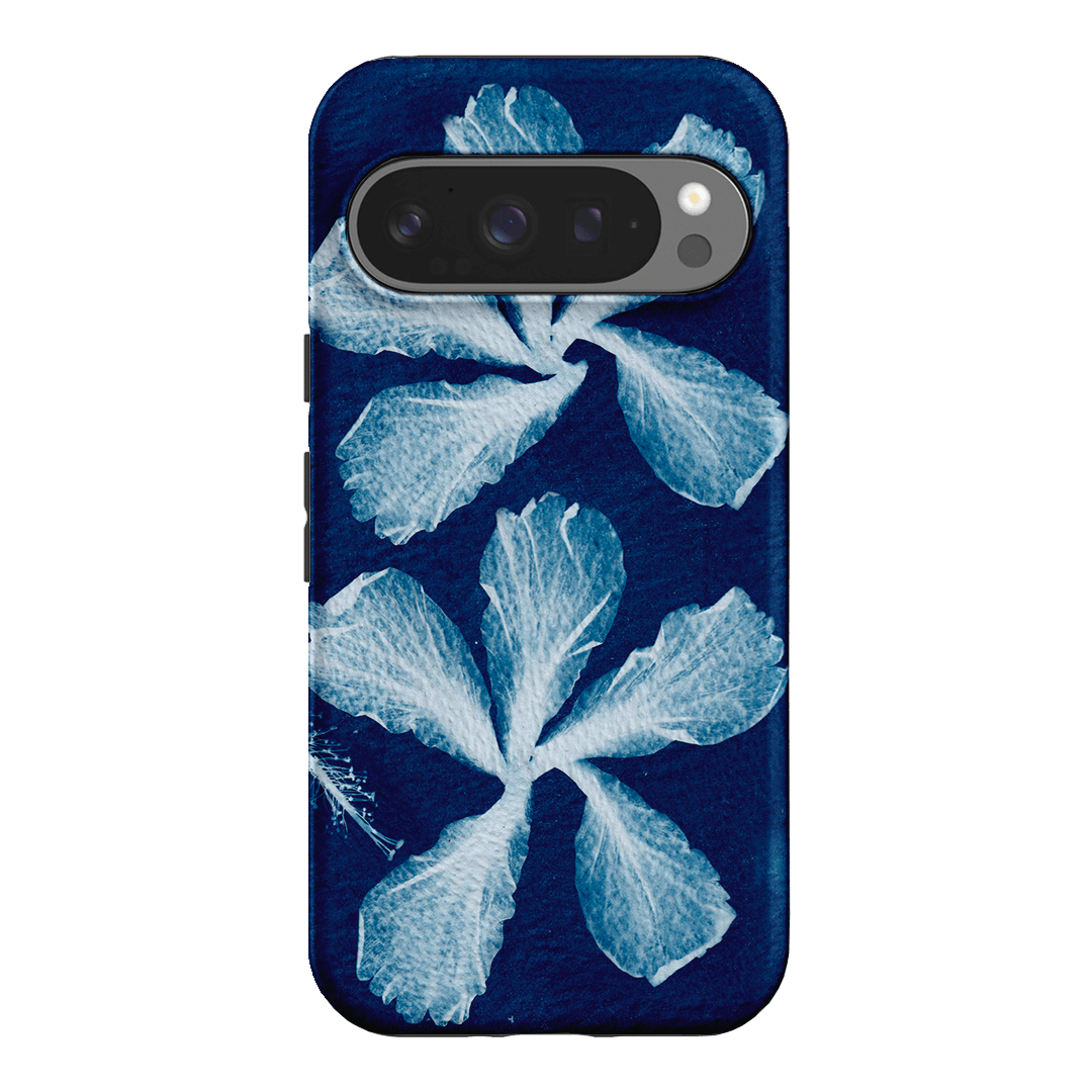 Hibiscus Cyanotype Printed Phone Cases Google Pixel 9 Pro / Armoured by Sally Hungerford - The Dairy