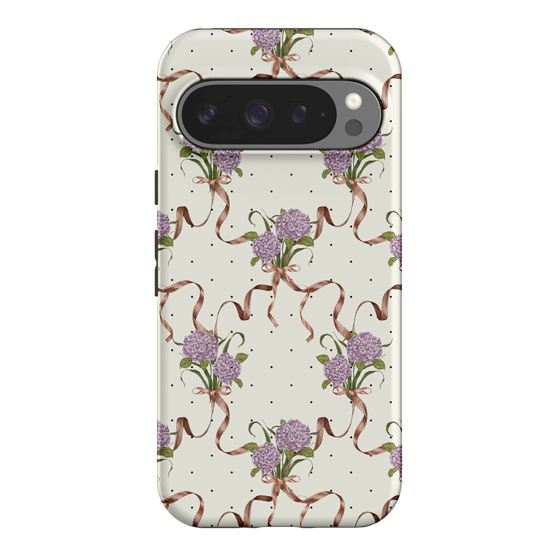 Hydrangea Ribbon Printed Phone Cases Google Pixel 9 Pro / Armoured by Veronica Tucker - The Dairy