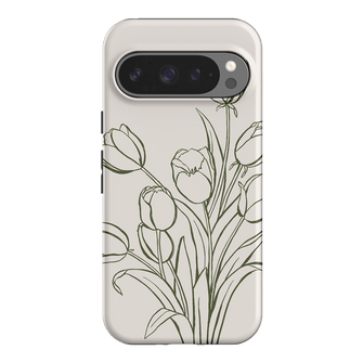 Inked Tulips Printed Phone Cases Google Pixel 9 Pro / Armoured by Typoflora - The Dairy