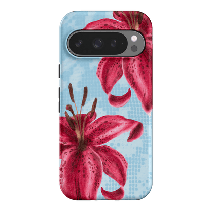 Lillies Printed Phone Cases Google Pixel 9 Pro / Armoured by Sally Hungerford - The Dairy