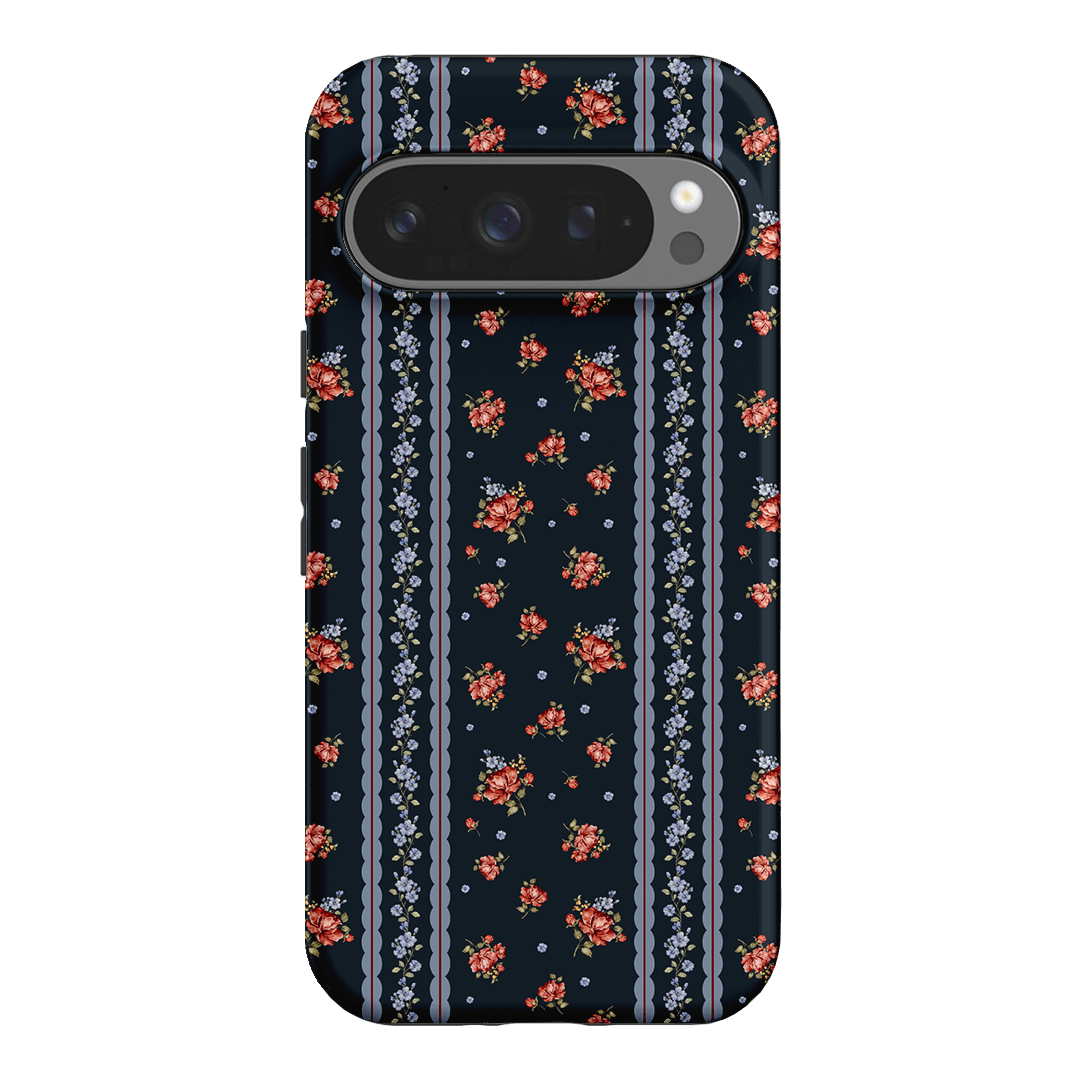 Midnight Stripe Printed Phone Cases Google Pixel 9 Pro / Armoured by Kasiags Art - The Dairy