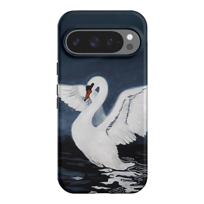 Midnight Swan Printed Phone Cases Google Pixel 9 Pro / Armoured by Lisa Hu - The Dairy