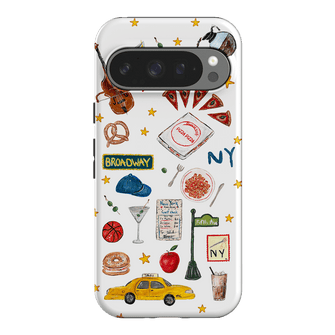 NYC White Printed Phone Cases Google Pixel 9 Pro / Armoured by BG. Studio - The Dairy