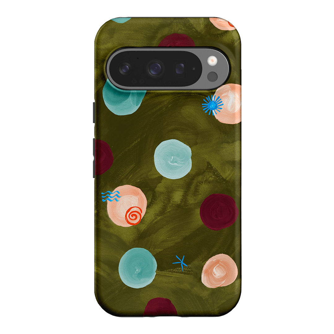 Olive Spot Printed Phone Cases Google Pixel 9 Pro / Armoured by Charlie Taylor - The Dairy