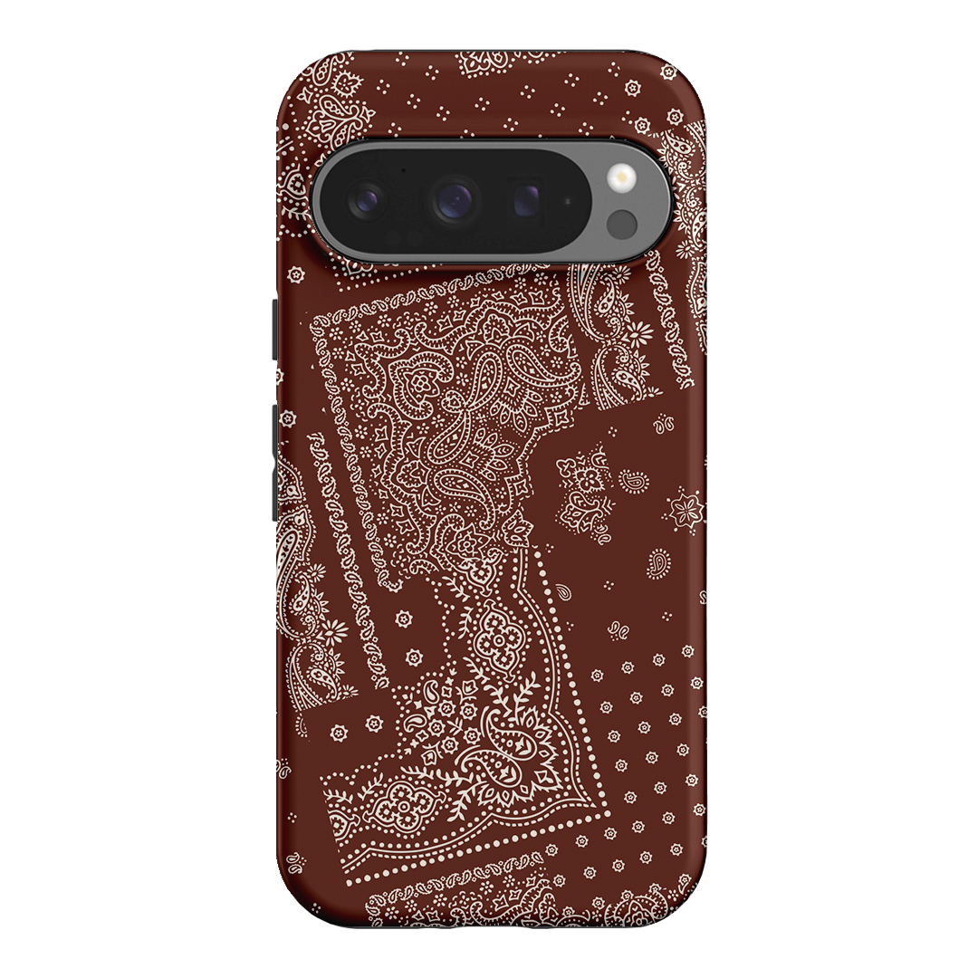 Paisley Cinnamon Printed Phone Cases Google Pixel 9 Pro / Armoured by The Dairy - The Dairy