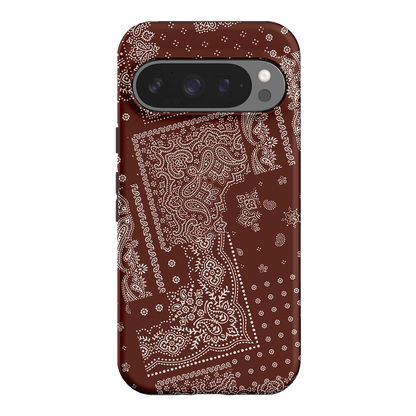 Paisley Cinnamon Printed Phone Cases Google Pixel 9 Pro / Armoured by The Dairy - The Dairy