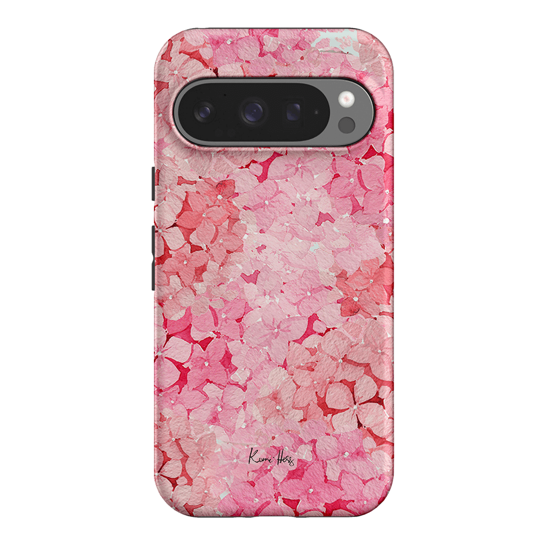 Hydrangea Pink Printed Phone Cases Google Pixel 9 Pro / Armoured by Kerrie Hess - The Dairy