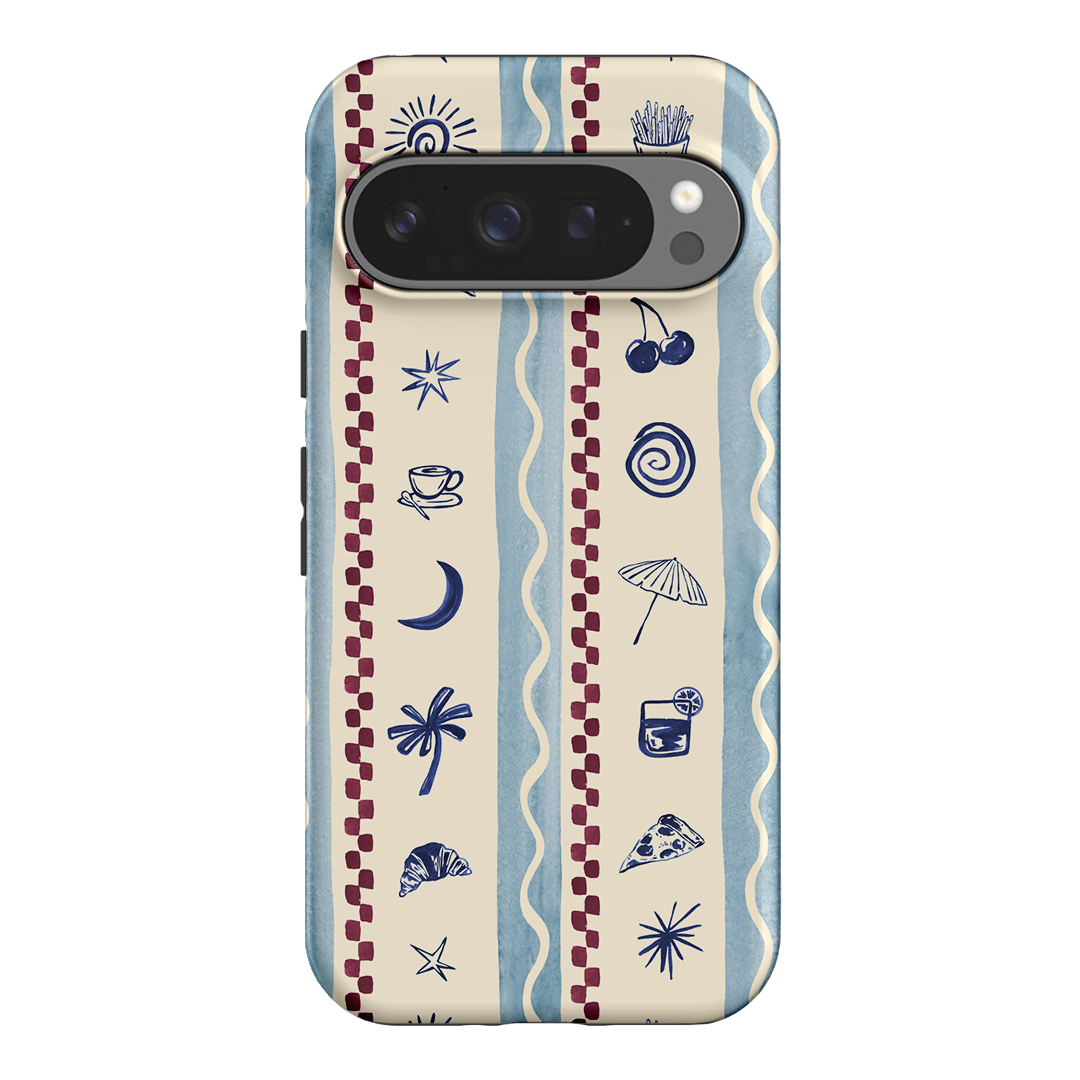 Summer Snacks Blue Printed Phone Cases Google Pixel 9 Pro / Armoured by Charlie Taylor - The Dairy