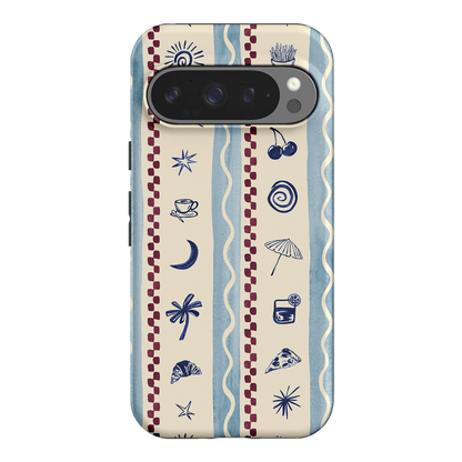 Summer Snacks Blue Printed Phone Cases Google Pixel 9 Pro / Armoured by Charlie Taylor - The Dairy