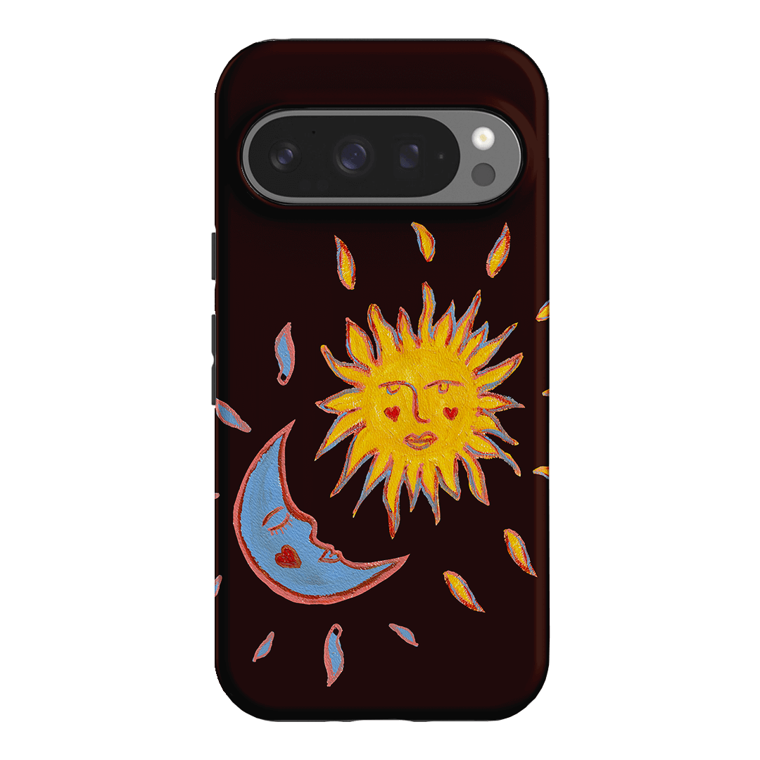 Sun & Moon Plum Printed Phone Cases Google Pixel 9 Pro / Armoured by BG. Studio - The Dairy