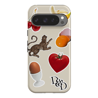 Sunday Stickers Cream Printed Phone Cases Google Pixel 9 Pro / Armoured by Desmond & Dempsey - The Dairy