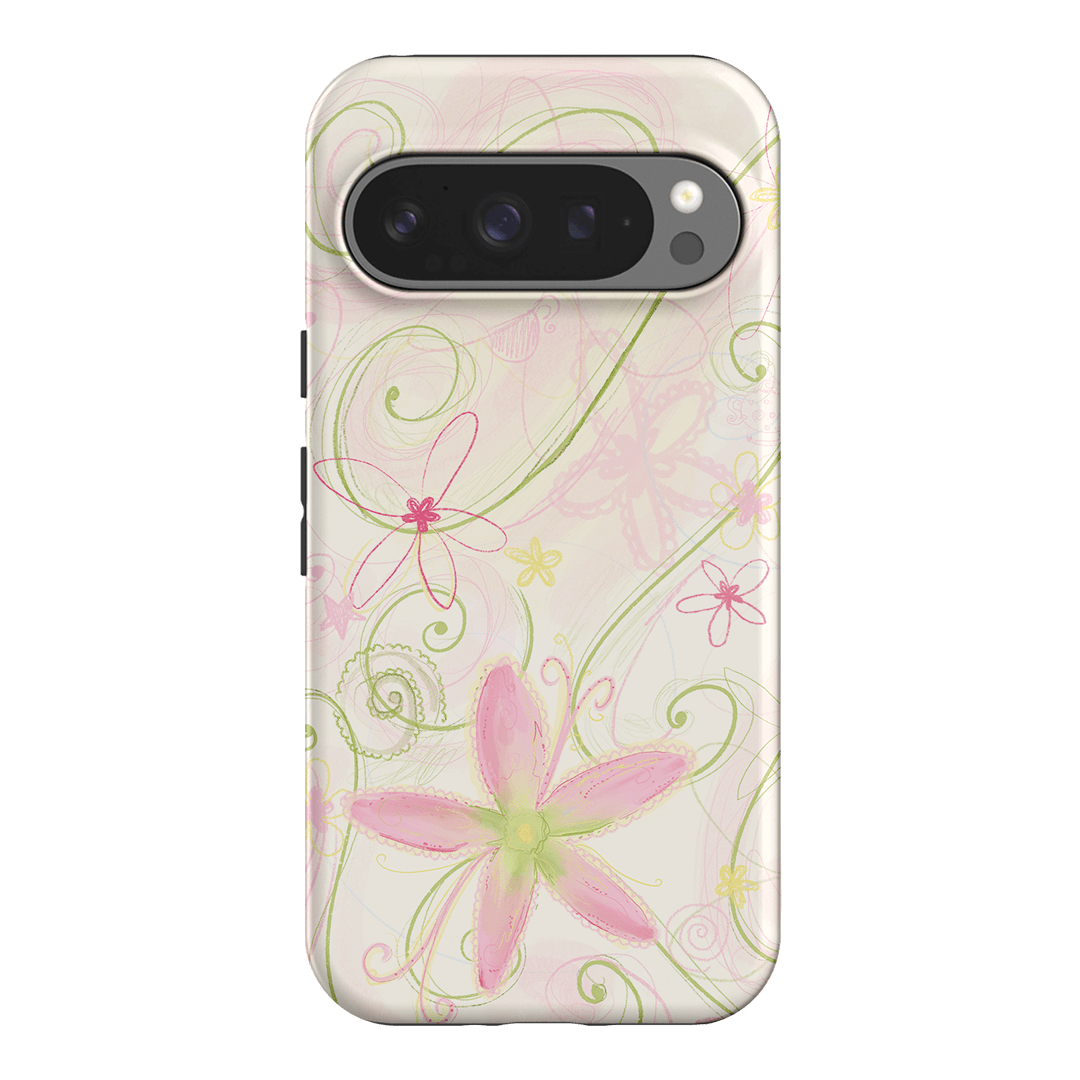 Swirl Pink Printed Phone Cases Google Pixel 9 Pro / Armoured by Kayla Carr - The Dairy