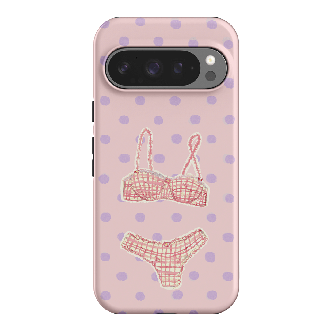 Vintage Gingham Printed Phone Cases Google Pixel 9 Pro / Armoured by Kayla Carr - The Dairy