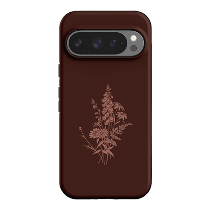 Wildflowers Mocha Printed Phone Cases Google Pixel 9 Pro / Armoured by Typoflora - The Dairy