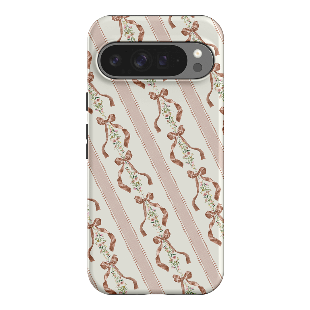Bow Stripe Printed Phone Cases Google Pixel 9 Pro XL / Armoured by Veronica Tucker - The Dairy