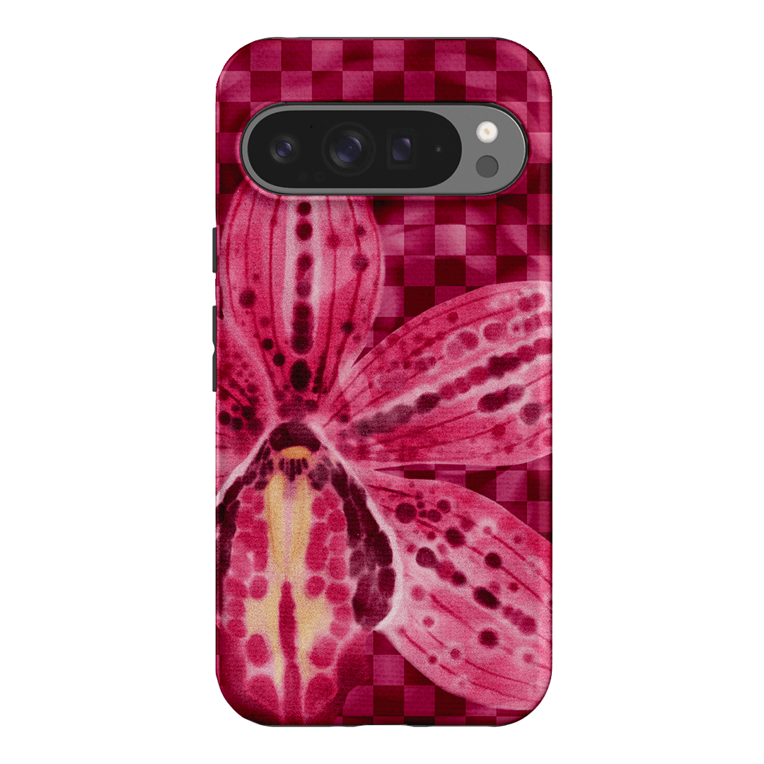 Check Orchid Printed Phone Cases Google Pixel 9 Pro XL / Armoured by Sally Hungerford - The Dairy