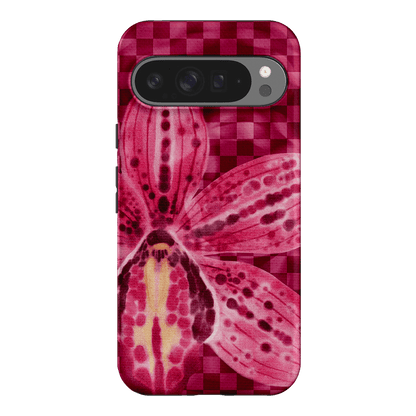 Check Orchid Printed Phone Cases Google Pixel 9 Pro XL / Armoured by Sally Hungerford - The Dairy
