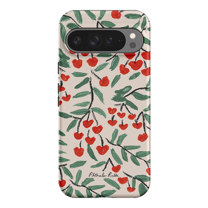 Cherry Love Printed Phone Cases Google Pixel 9 Pro XL / Armoured by Phthalo Ruth - The Dairy