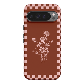 Dahlia Check Printed Phone Cases Google Pixel 9 Pro XL / Armoured by Typoflora - The Dairy