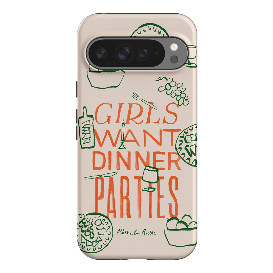 Dinner Parties Printed Phone Cases Google Pixel 9 Pro XL / Armoured by Phthalo Ruth - The Dairy