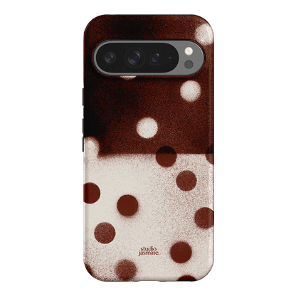 Espresso Polka Dot Printed Phone Cases Google Pixel 9 Pro XL / Armoured by Jasmine Dowling - The Dairy