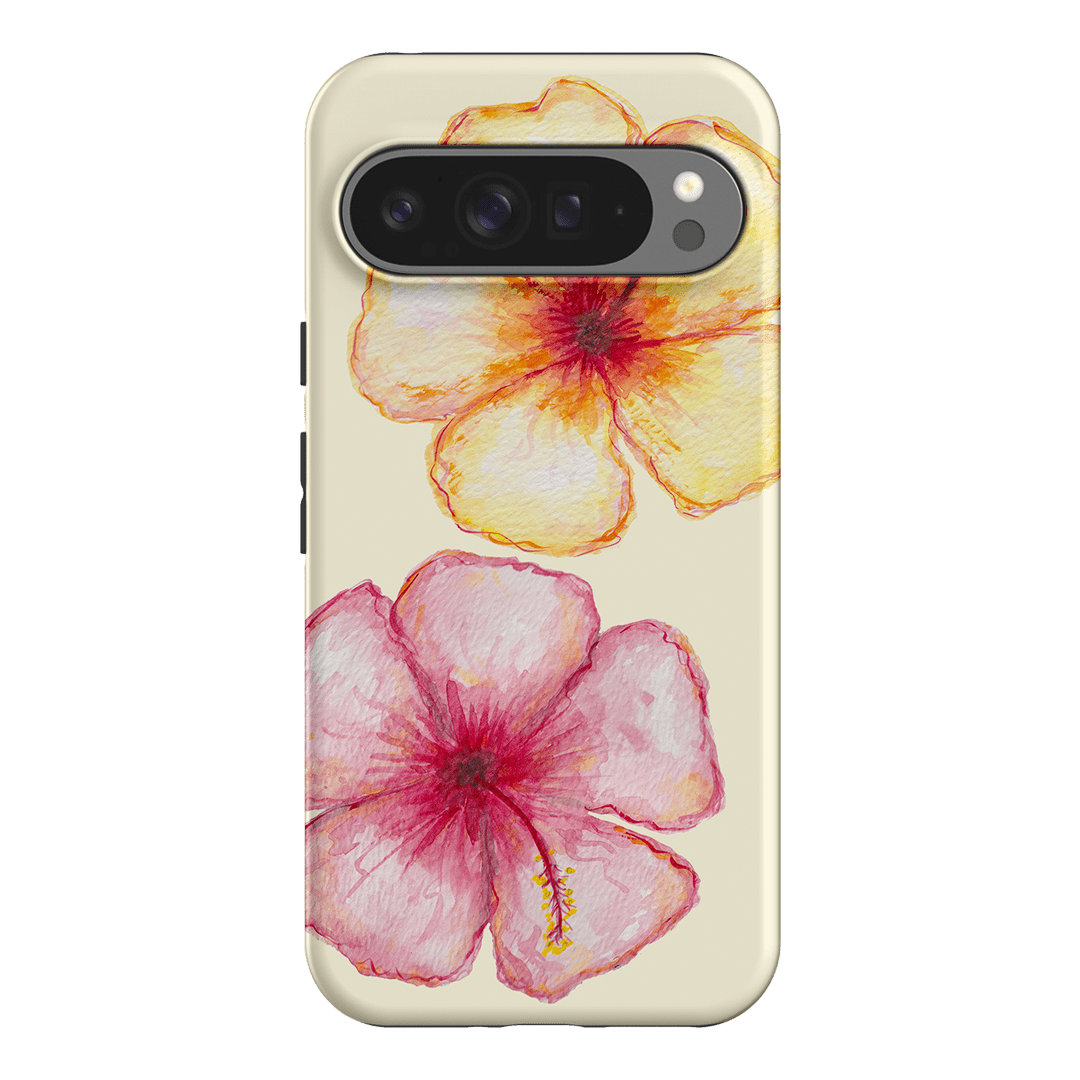 Hibiscus Flower Yellow Printed Phone Cases Google Pixel 9 Pro XL / Armoured by BG. Studio - The Dairy