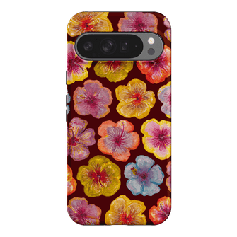 Hibiscus Holiday Rouge Printed Phone Cases Google Pixel 9 Pro XL / Armoured by BG. Studio - The Dairy