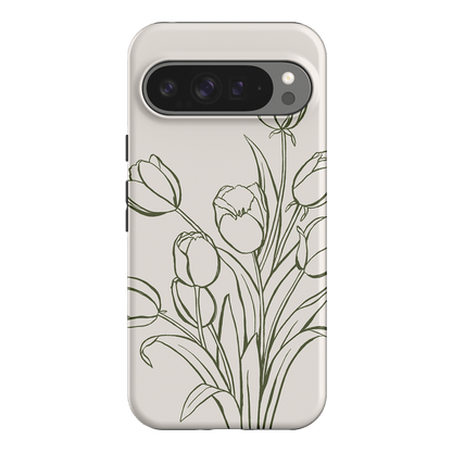 Inked Tulips Printed Phone Cases Google Pixel 9 Pro XL / Armoured by Typoflora - The Dairy
