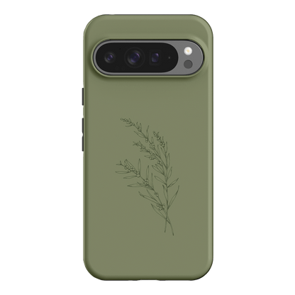 Khaki Wattle Printed Phone Cases Google Pixel 9 Pro XL / Armoured by Typoflora - The Dairy