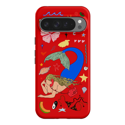 Mermaid Salad Scarlet Printed Phone Cases Google Pixel 9 Pro XL / Armoured by Easty Beasty - The Dairy