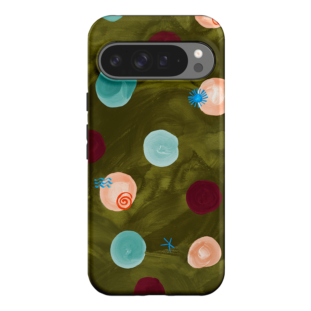 Olive Spot Printed Phone Cases Google Pixel 9 Pro XL / Armoured by Charlie Taylor - The Dairy