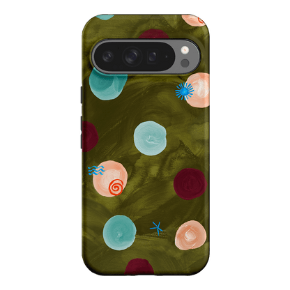 Olive Spot Printed Phone Cases Google Pixel 9 Pro XL / Armoured by Charlie Taylor - The Dairy