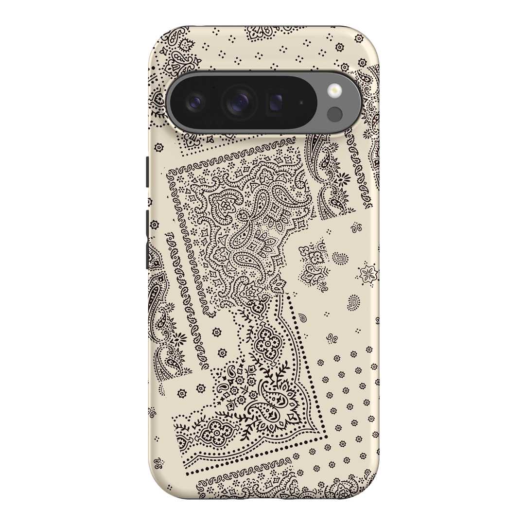 Paisley Ecru Printed Phone Cases Google Pixel 9 Pro XL / Armoured by The Dairy - The Dairy